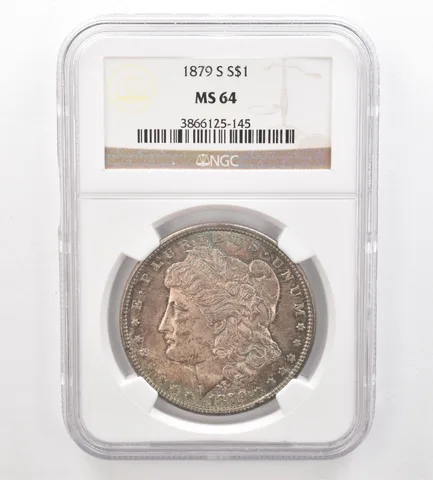 1879-S Morgan Silver Dollar MS64 NGC Beautiful Tone a7422