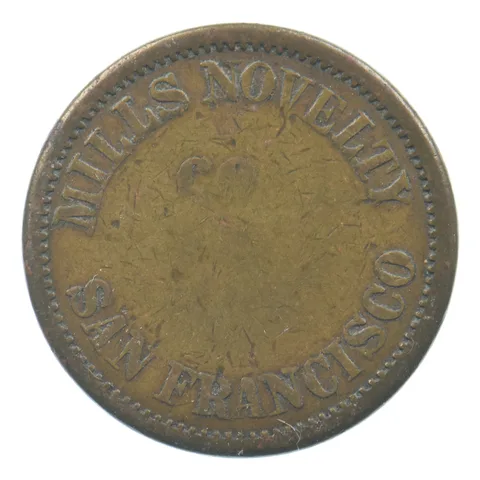 Mills Novelty San Francisco - Good For 5 Cents Token *5038