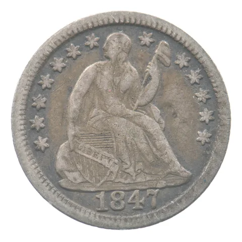 1847 Seated Liberty Half Dime *7726