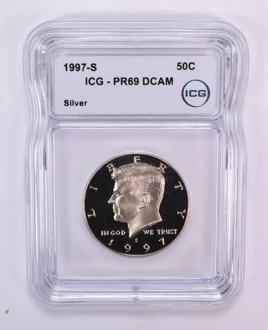 1997-S Kennedy Half Dollar Silver PR69 DCAM ICG