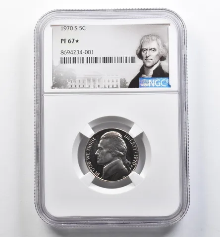 1970-S Jefferson Nickel PF67* STAR NGC *9081