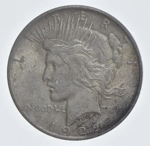 Better - 1922 Peace Silver Dollar - 90% US Coin *660