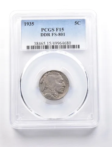 1935 Indian Head Buffalo Nickel DDR FS-801 F15 PCGS *7695