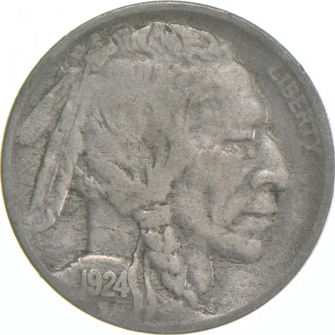1924-D Indian Head Buffalo Nickel a7952