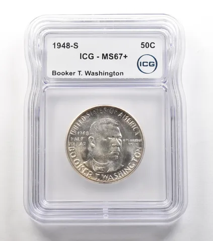 1948-S Booker T Washington Commemorative Half Dollar MS67+ ICG a6692
