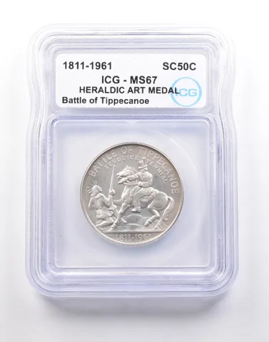 1961 So Called Half Dollar Battle Of Tippecanoe MS67 ICG