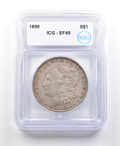 1899 Morgan Silver Dollar EF45 ICG *3251