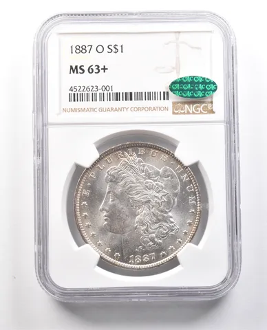 1887-O Morgan Silver Dollar MS63+ NGC CAC *6106