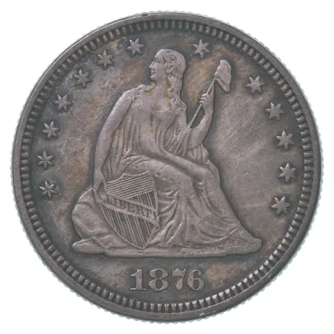 1876 Seated Liberty Quarter *8653