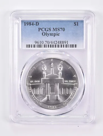 1984-D Olympics LA Commemorative Silver Dollar MS70 PCGS