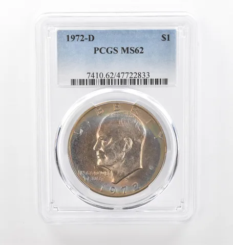 1972-D Eisenhower $1 MS62 PCGS Beautiful Tone *2217