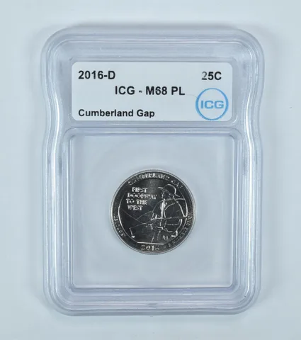 2016-D Washington Quarter ATB Cumberland Gap MS68 PL ICG