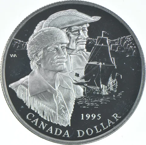 1995 Canada .925 Silver Canadian Silver Dollar - Hudson's Bay Co