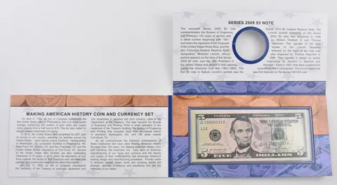 2012 $5 Note Unc from Coin & Currency Set NO ASE Bureau of Engraving & Printing