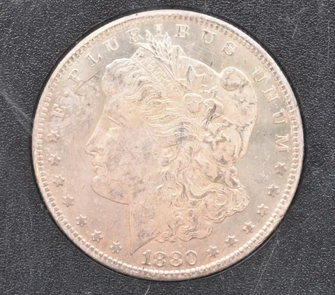 1880-CC Morgan Silver Dollar GSA Hoard MS63 NGC Beautiful Tone *2569