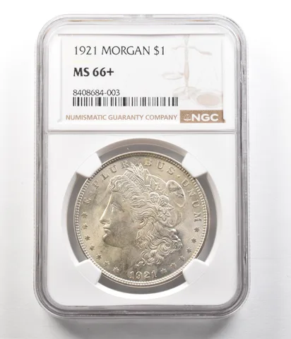 1921 Morgan Silver Dollar MS66+ PLUS NGC a4971