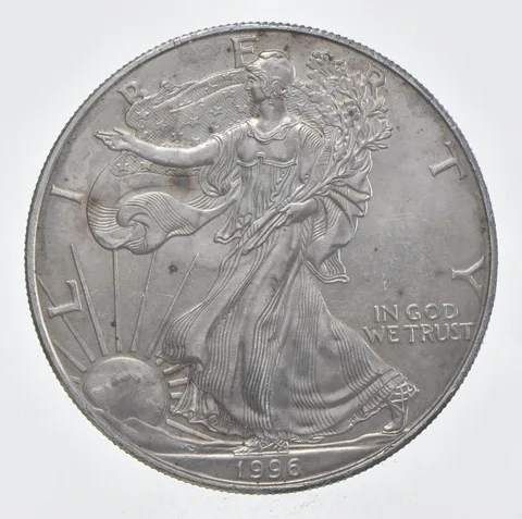 Rarest 1996 American Silver Eagle - Key Date - Rare LOW MINTAGE *353