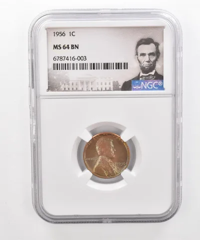 1956 Lincoln Wheat Cent MS64 BN NGC Beautiful Tone *2938