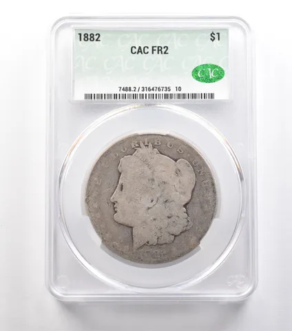 1882 Morgan Silver Dollar FR2 CAC Lowball a0896