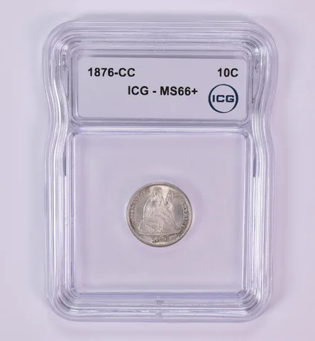 1876-CC Seated Liberty Dime MS66+ ICG *1792