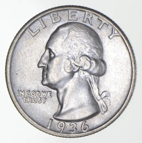 1936-D Washington Quarter a9841
