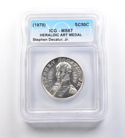 (1970) So-Called Half Dollar Stephen Decatur Jr MS67 ICG *7176