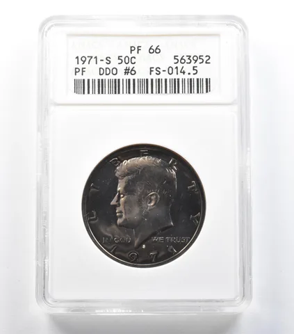 1971-S Kennedy Half Dollar DDO #6 FS-014.5 PF66 ANACS a1457