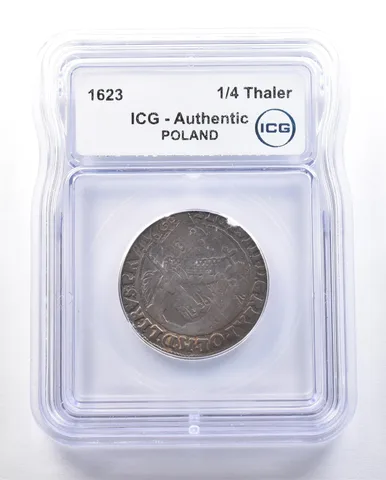 1623 Poland 1/4 Thaler Authentic ICG *3924