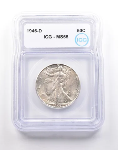 1946-D Walking Liberty Half Dollar MS65 ICG *5124