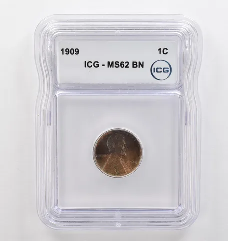 1909 Lincoln Wheat Cent MS62 BN ICG Beautiful Tone *9366