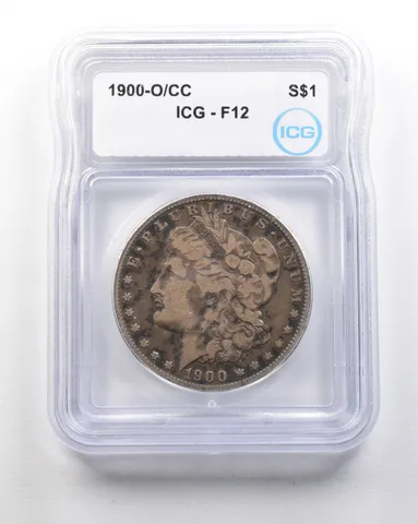 1900-O/CC Morgan Silver Dollar F12 ICG *1644
