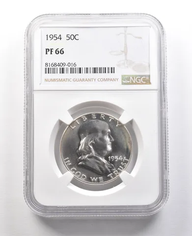 1954 Franklin Half Dollar PF66 NGC Great Contrast *8946