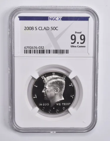2008-S Kennedy Half Dollar CLAD 50c Proof 9.9 UCAM NGC X NGCX