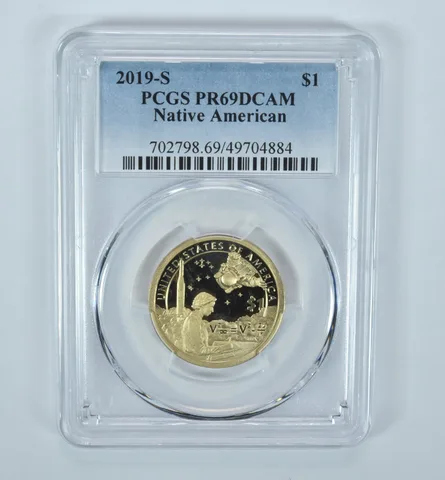 2019-S Sacagawea $1 Mary Golda Ross Space Program PR69 DCAM PCGS Blue Lbl