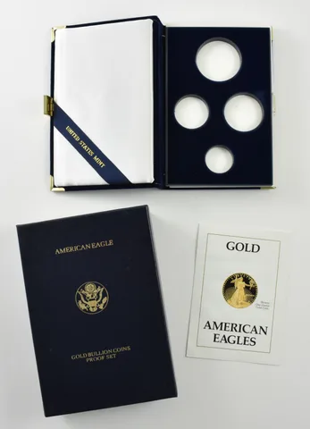OGP 1989 Gold Eagle Proof Set 4-Coin BOX & COA - NO COINS