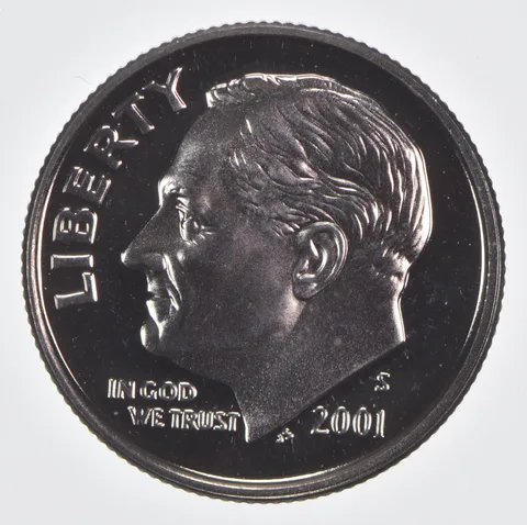 2001-S Roosevelt Dime CLAD Proof