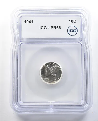 1941 Mercury Dime PR68 ICG *3318