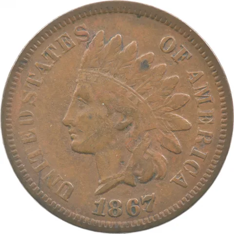 1867 Indian Head Cent *2810