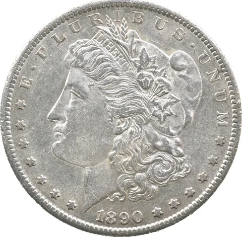 1890-S Morgan Silver Dollar a2854