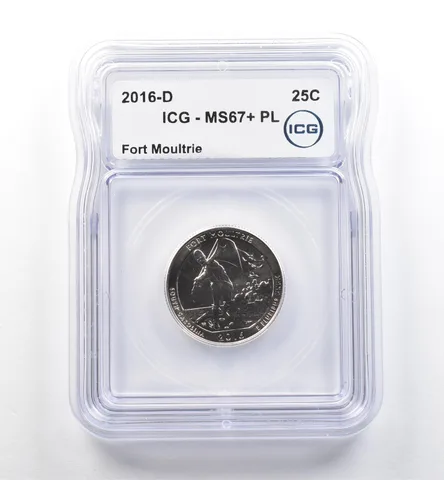 2016-D Washington Quarter ATB Fort Moultrie MS67+ PL ICG *7465