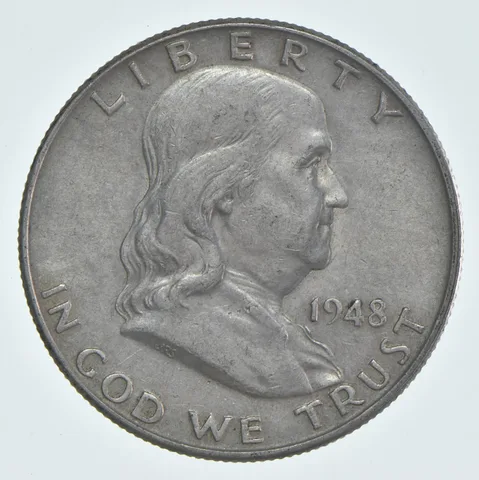 1948 (P) Franklin Half Dollar Circulated 90% Silver (1pc)