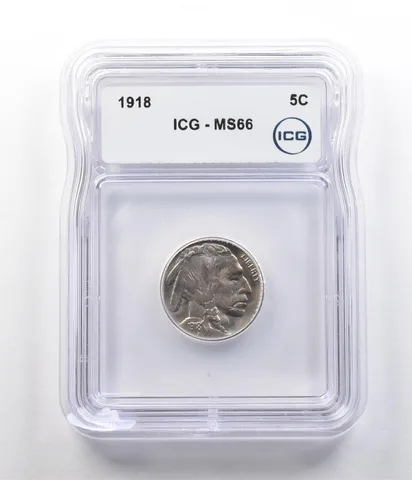 1918 Indian Head Buffalo Nickel MS66 ICG *2612