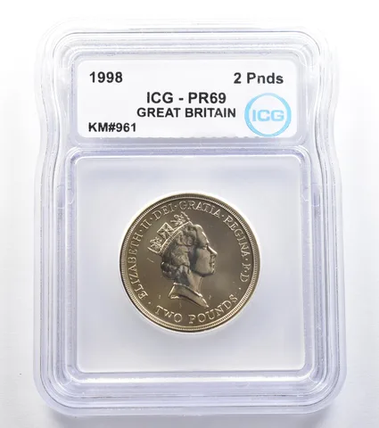 1989 Great Britain 2 Pounds KM#961 PR69 ICG *7865