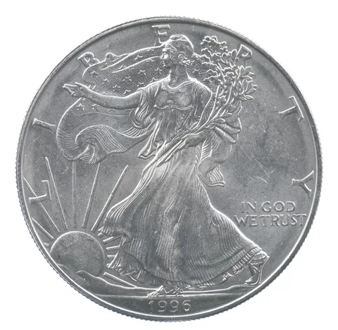 Rarest 1996 American Silver Eagle - Key Date - Rare LOW MINTAGE *716
