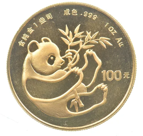 1984 China 100 Yuan Gold 1 Oz Panda Sealed *2587