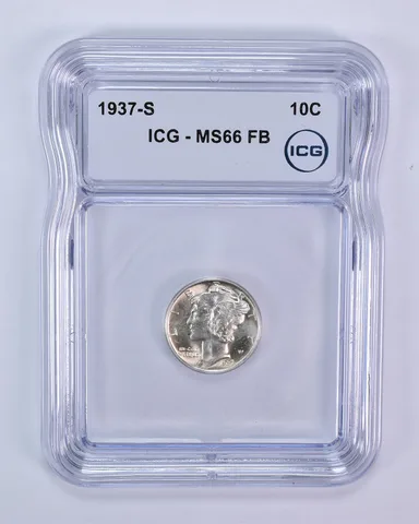 1937-S Mercury Dime MS66 FB ICG