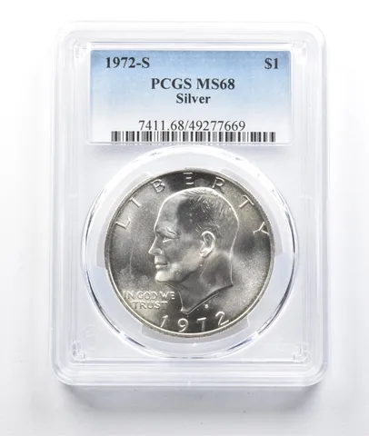 1972-S Eisenhower Dollar Silver MS68 PCGS a0517