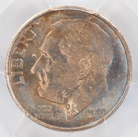 1949-S Roosevelt Dime MS66 FB PCGS Beautiful Tone *0944