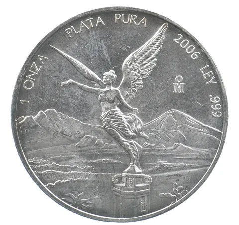 2006 Mo Mexico 1 Onza Silver Libertad *9467