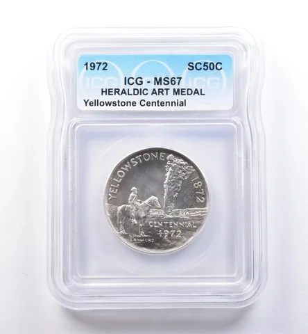 1972 So Called Half Dollar Yellowstone Centennial MS67 ICG *8406